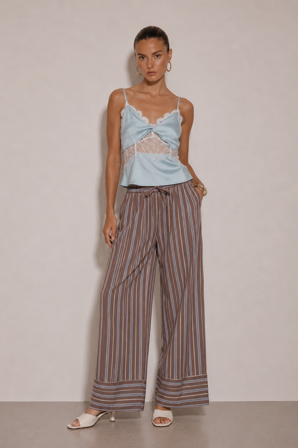 Pants CELIÉR lines cordon
