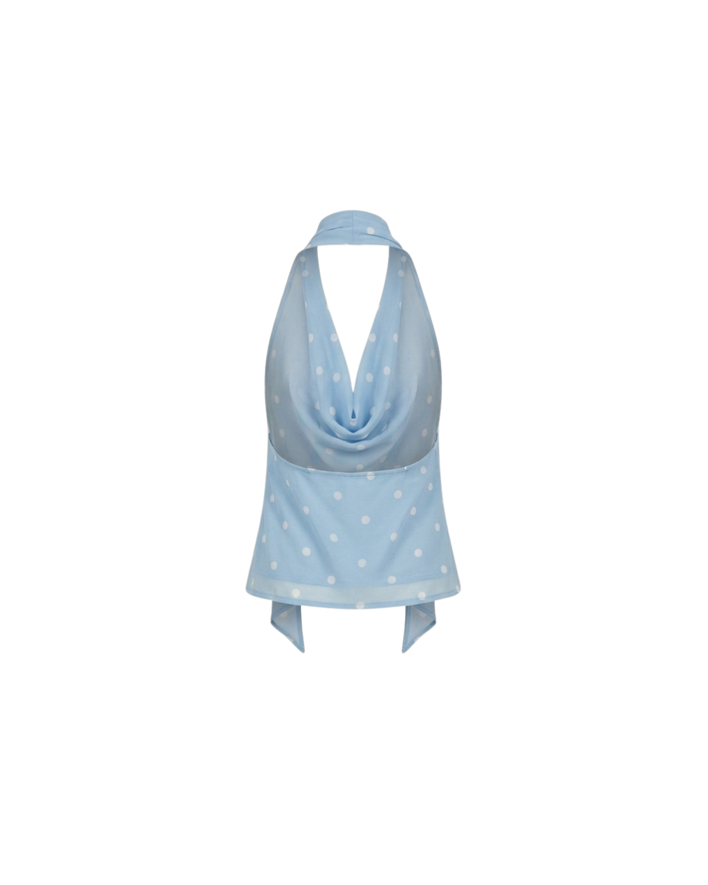 TOP POLKA COWL NECK