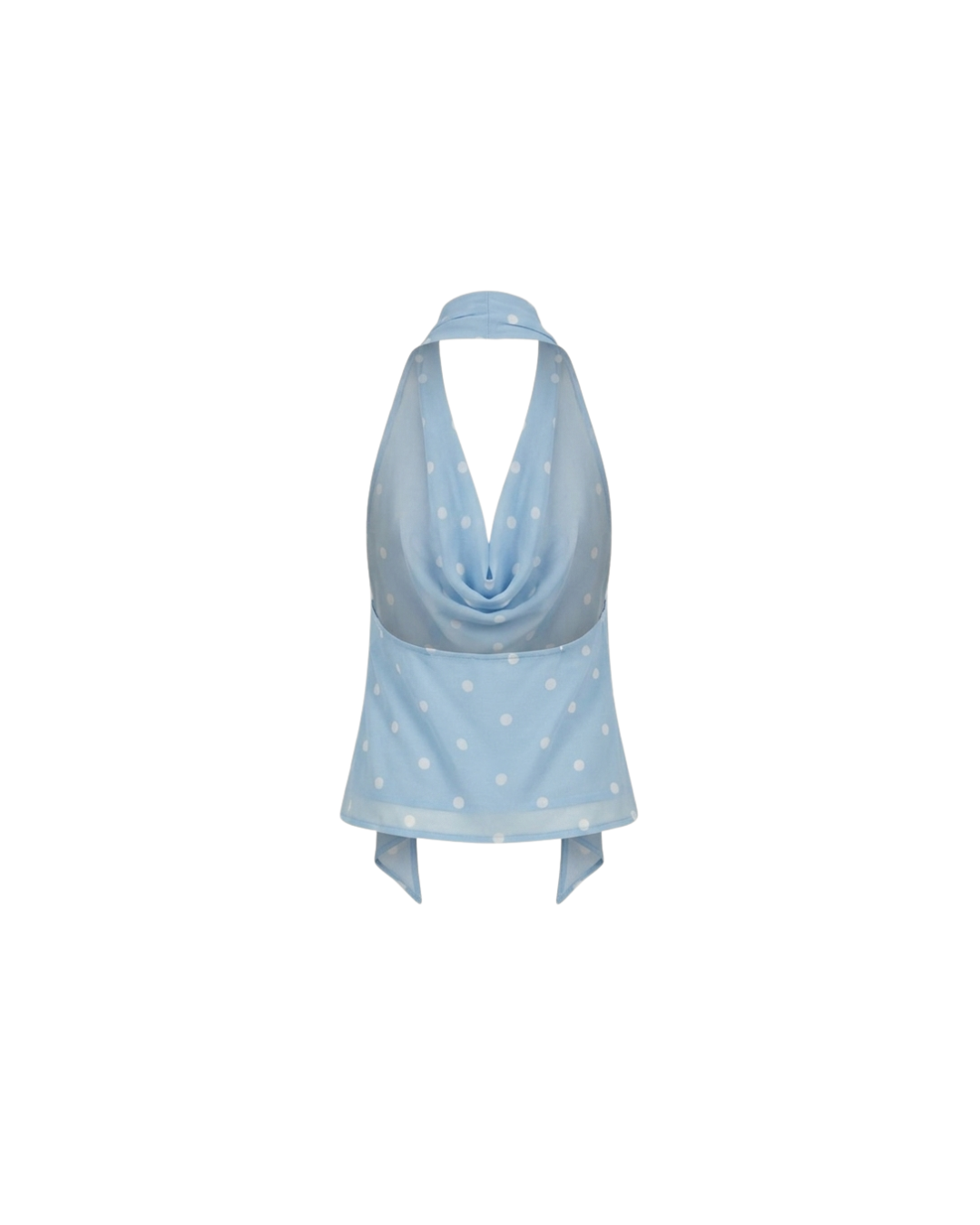 TOP POLKA COWL NECK