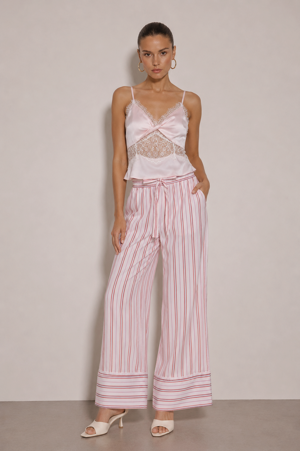 Pants CELIÉR lines cordon