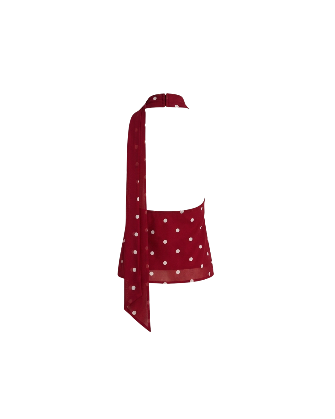 TOP POLKA COWL NECK