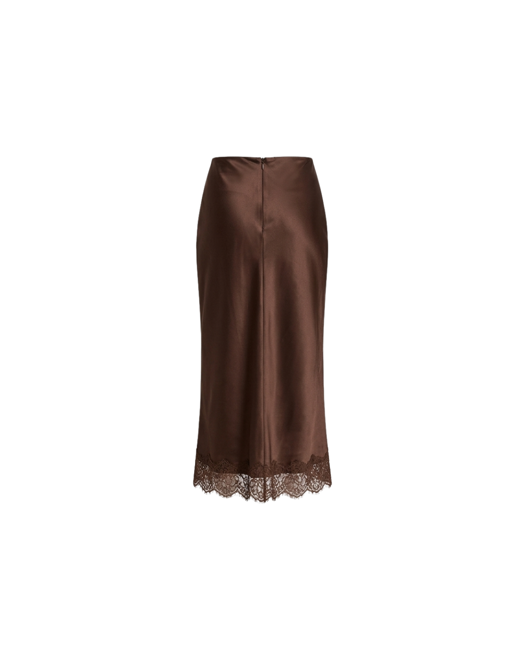 SKIRT MIDI LACE COFFEE