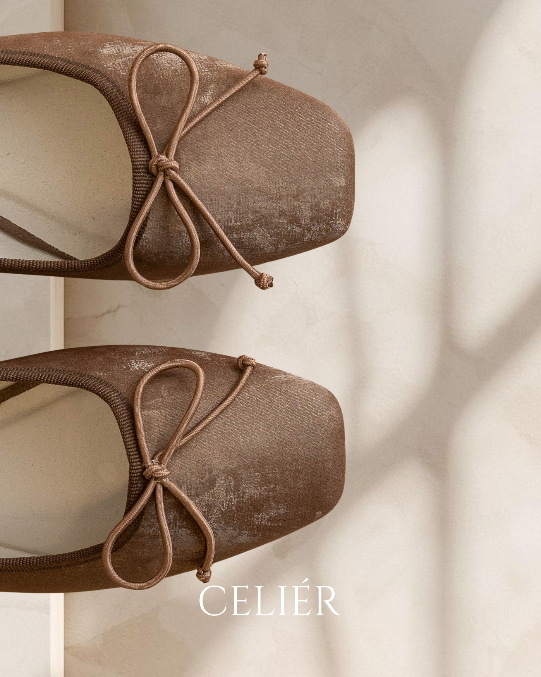 Flats CELIÉR en tono café
