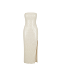 Vestido CELIÉR strapless lentejuelas
