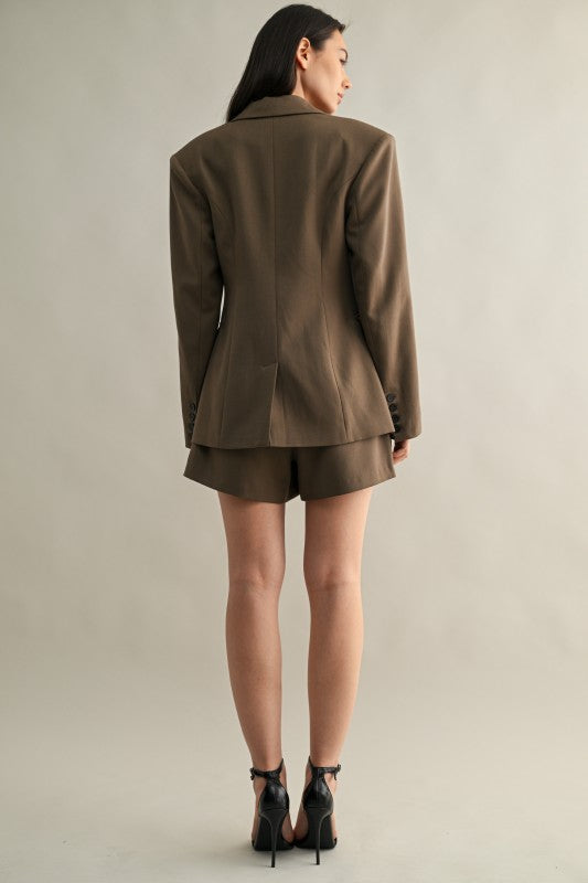 BLAZER MOCHA OVERSIZED