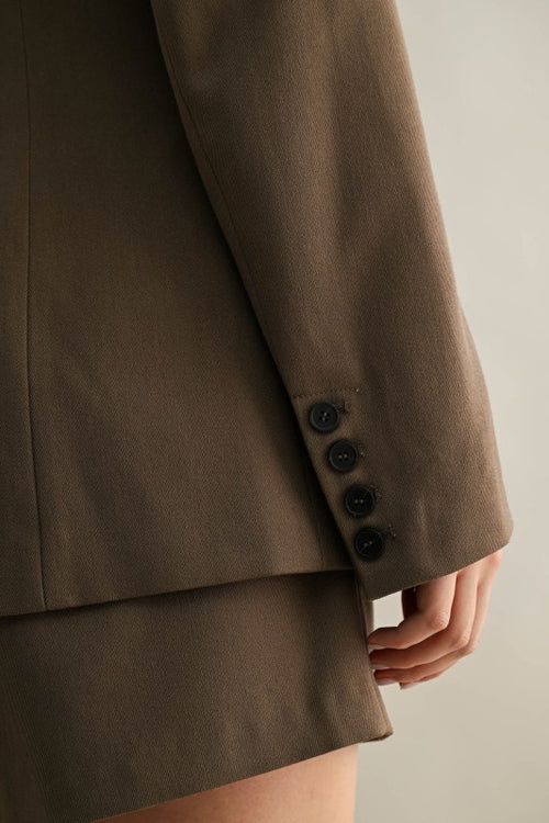 BLAZER MOCHA OVERSIZED