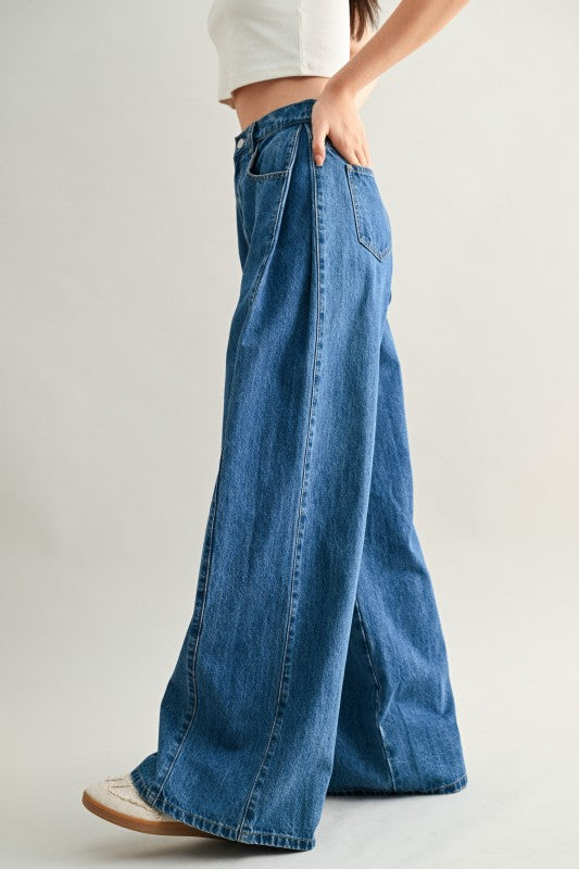 PANTALÓN DENIM WIDE LEG