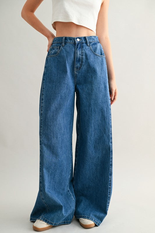PANTALÓN DENIM WIDE LEG