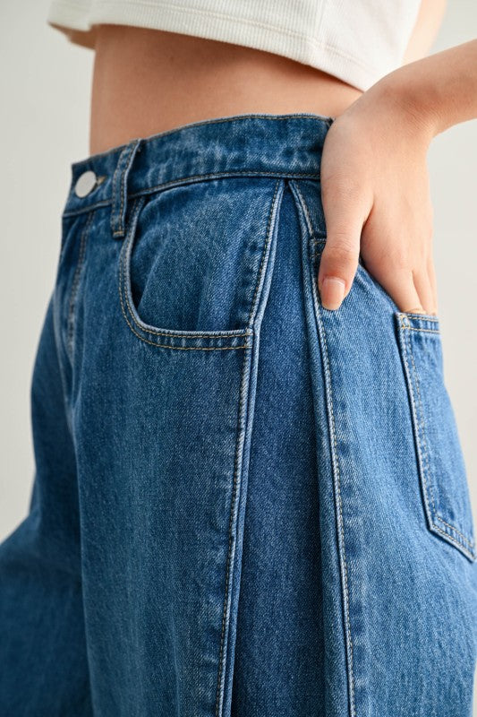 PANTALÓN DENIM WIDE LEG