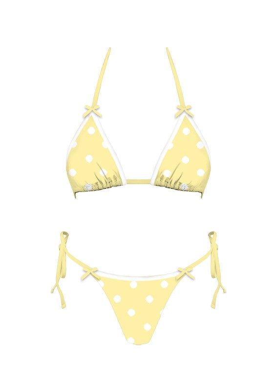 POLKA BIKINI YELLOW