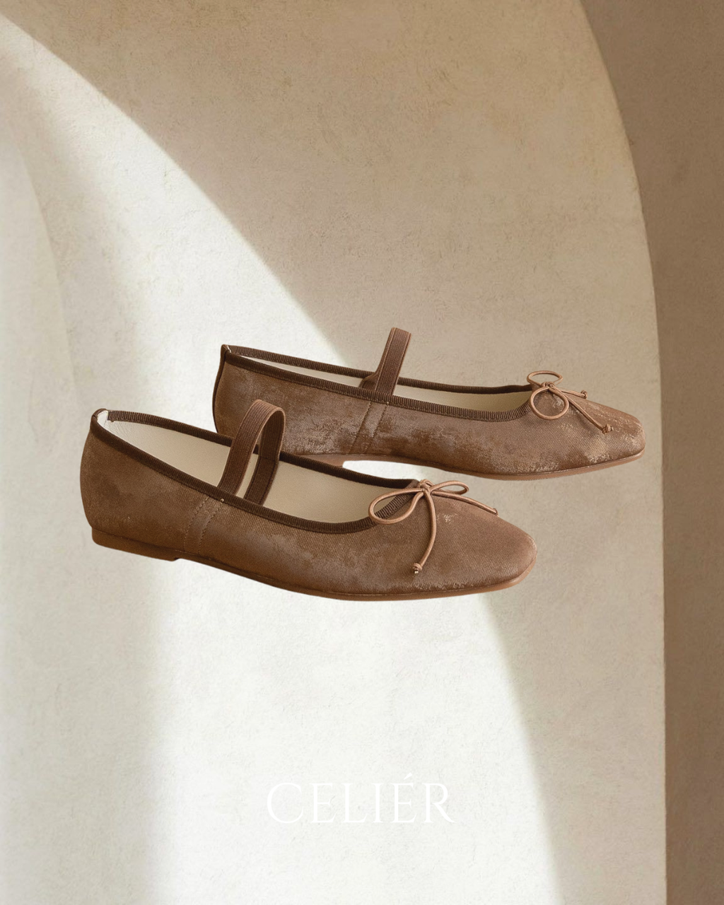 Flats CELIÉR en tono café