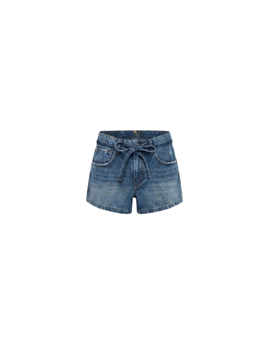 SHORT CINTO MEZCLILLA