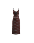 Set CELIÉR polka dot elastic