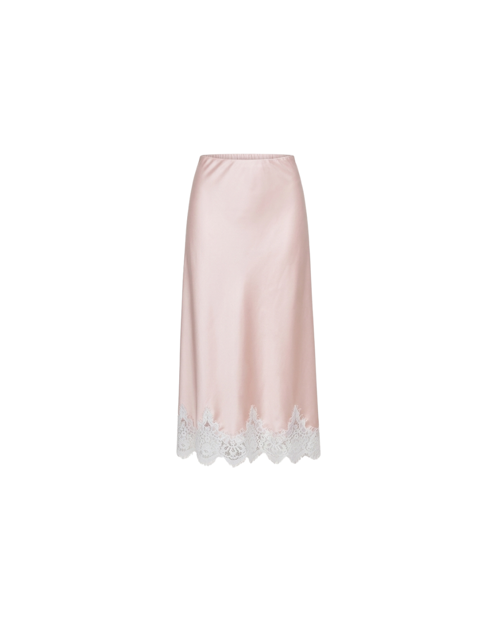 Falda CELIÉR midi satin pink