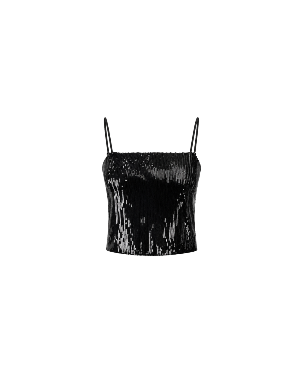 TOP SEQUINS TIRANTES BLK