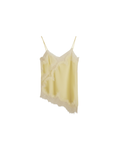 Top CELIÉR escote v satin yellow