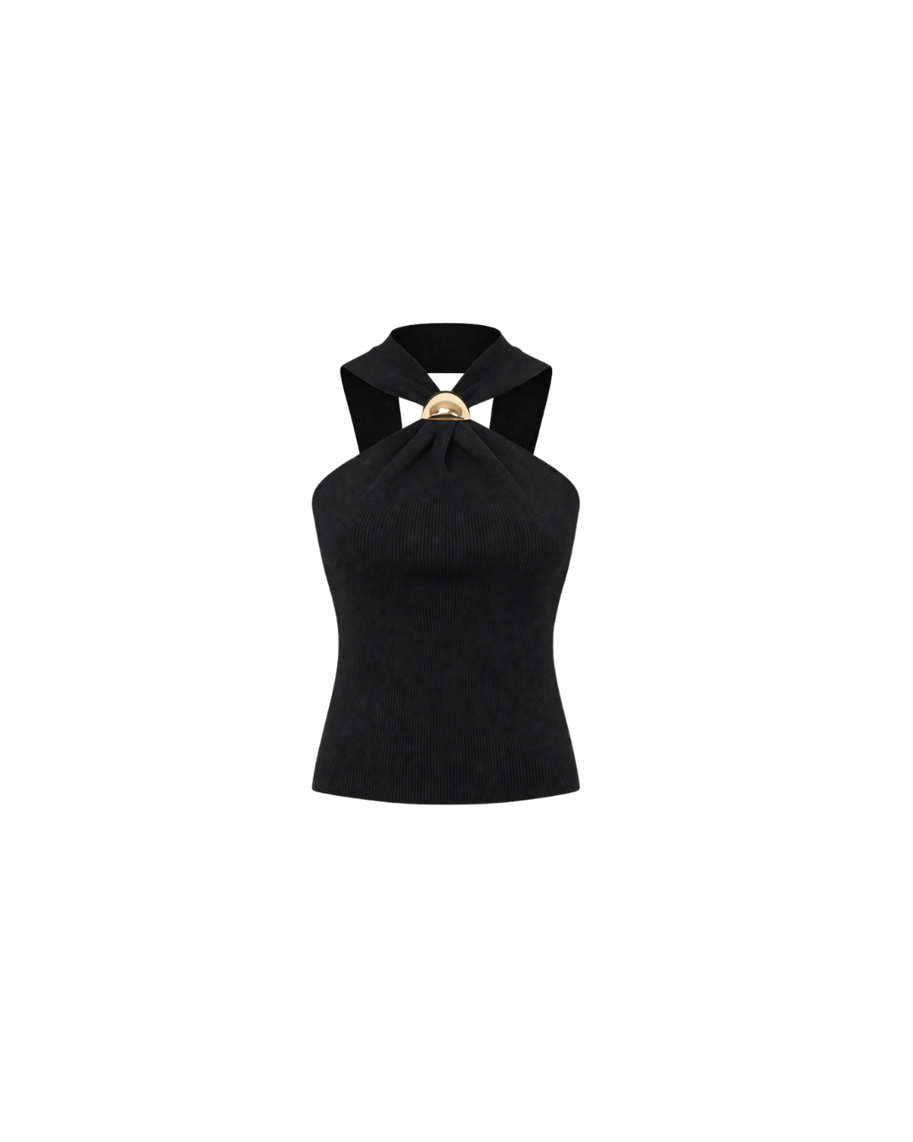 Top CELIÉR halter neck black