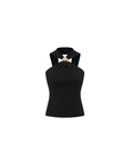 Top CELIÉR halter neck black