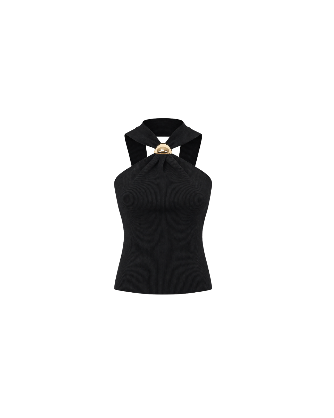 Top CELIÉR halter neck black