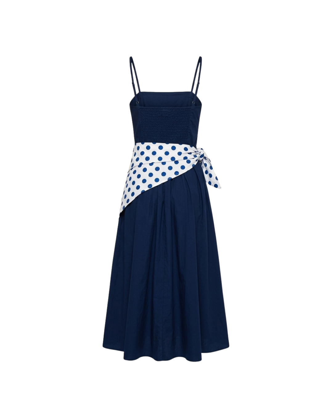 Vestido CELIÉR pañuelo azul