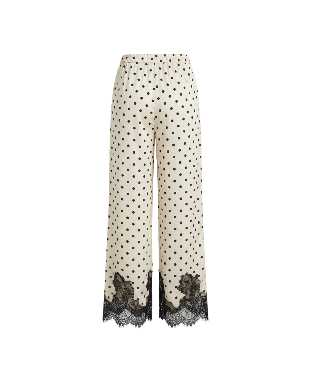 Pantalon CELIÉR satin encaje polka
