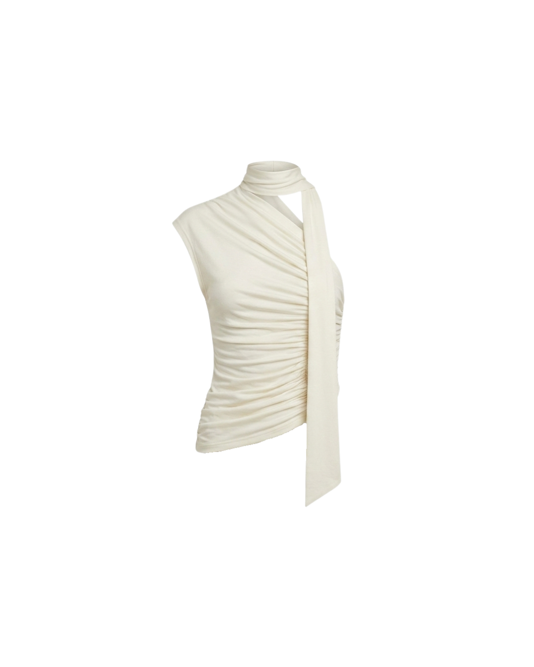 Top CELIÉR cut bufanda ivory