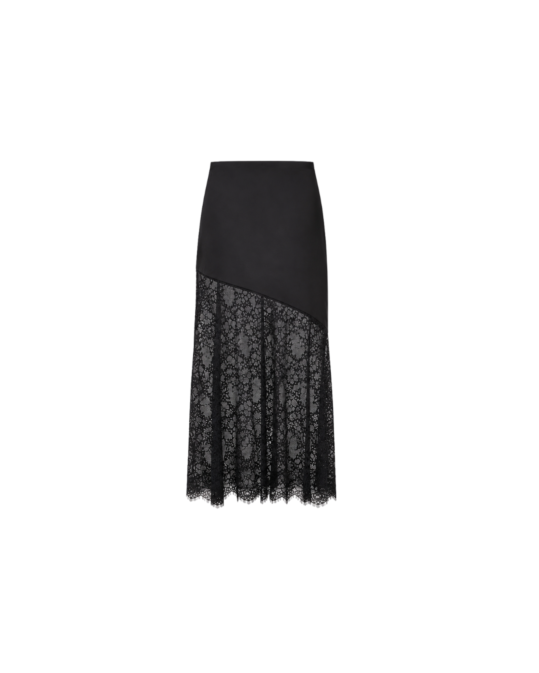 Falda CELIÉR satin encaje blk