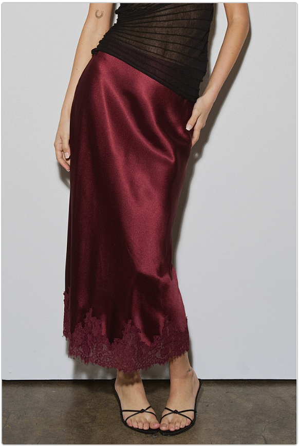 Falda CELIÉR midi satin