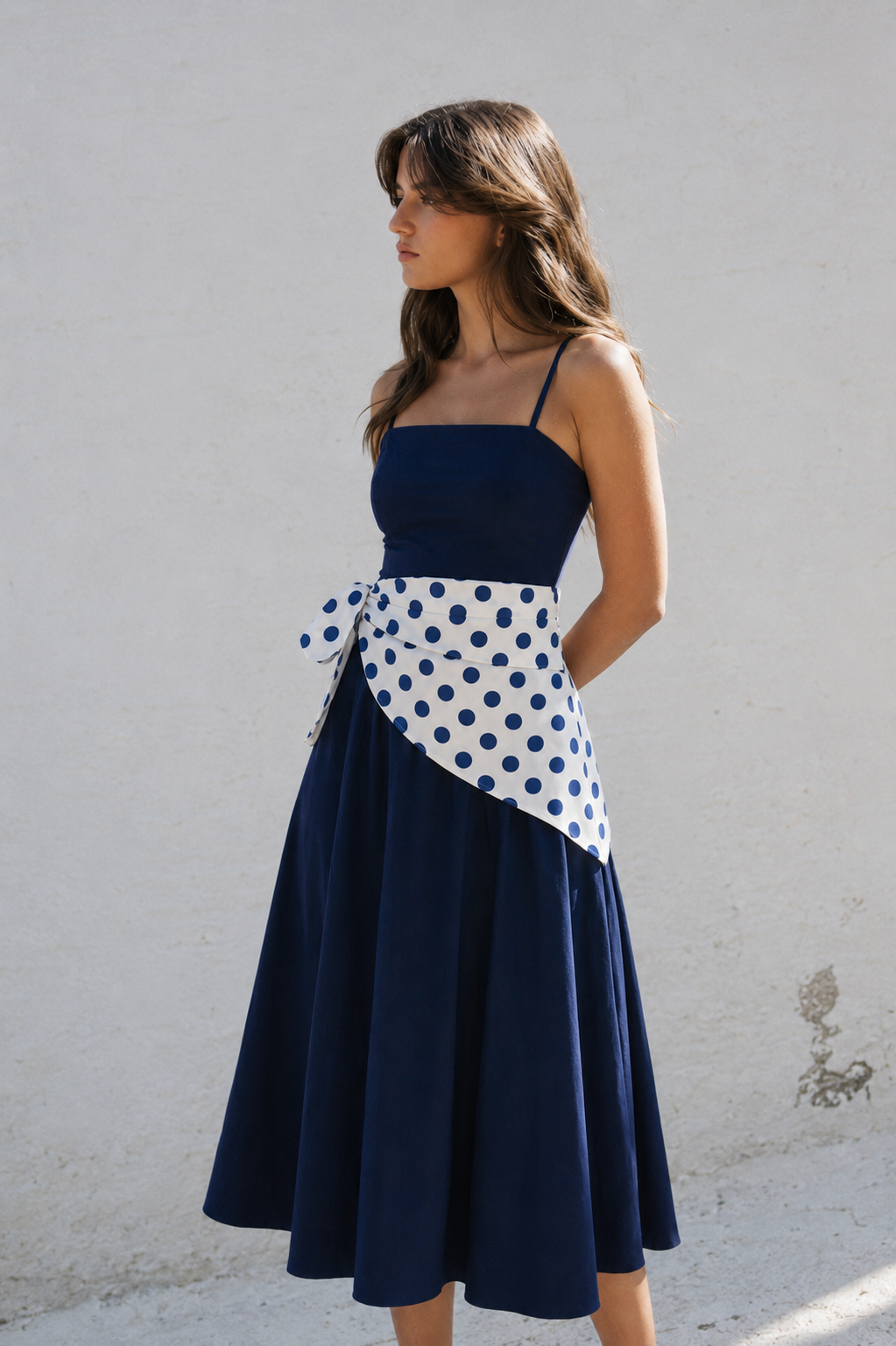 DRESS PAÑUELO AZUL