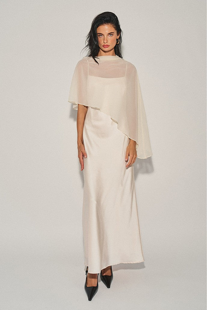 DRESS CAPE BEIGE