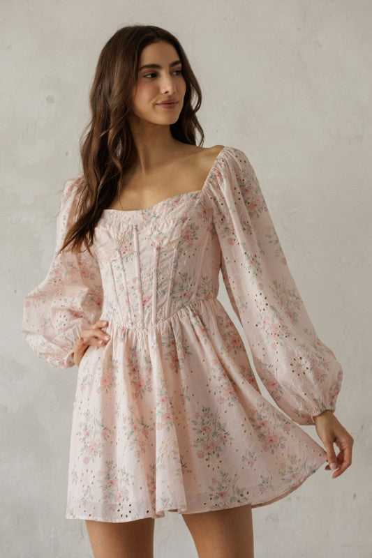 VESTIDO FLORAL CORSET